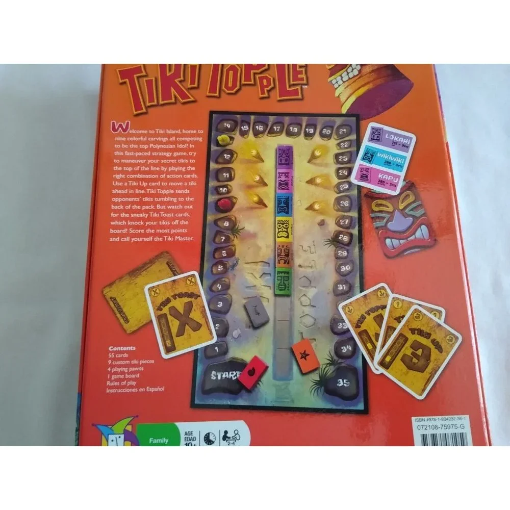 Tiki Topple‎ Tactical Board Game Of Totem Domination Gamewright Games